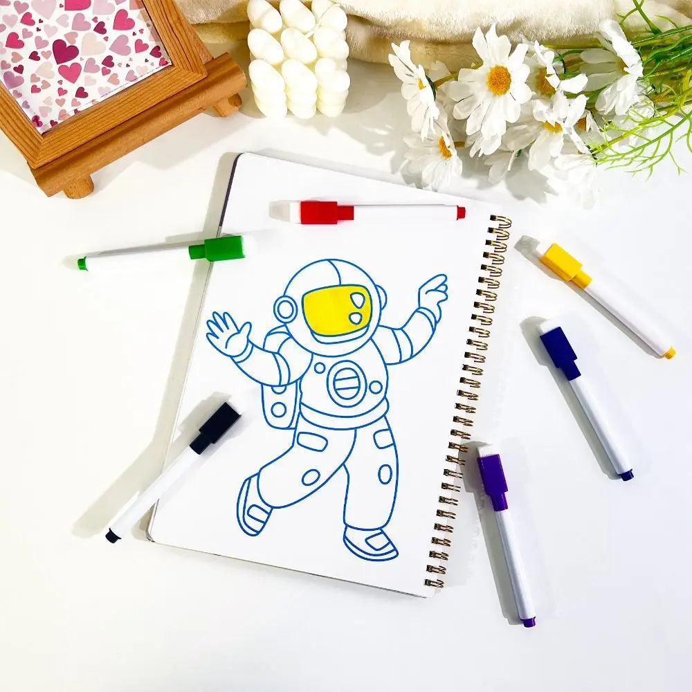 Paper Montessori Drawing Toy Montessori Art Learning Transfer Painting Toys Cartoon Animal Foil Arts DIY Stickers Drawing Book